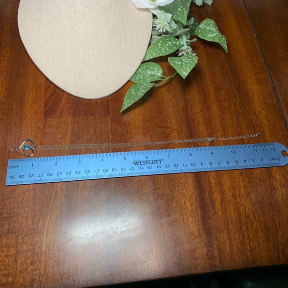 Charming Heart Stethoscope Blue/Silver Pendant Necklace, on 16”-18” Chain. - Picture 4 of 4